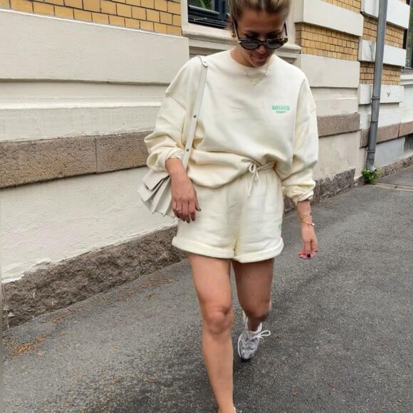 ROTATE Birger Christensen - Ivory Sweatshirt and Shorts - Size XS - Picture 2 of 15